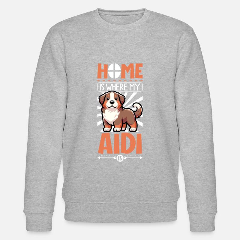Zuhause - Aidi - Stanley/Stella Unisex Bio-Sweatshirt CHANGER  - Grau meliert