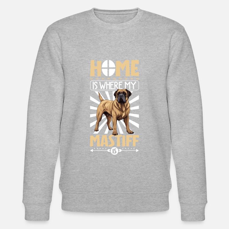 Zuhause - Assyrian Mastiff - Stanley/Stella Unisex Bio-Sweatshirt CHANGER  - Grau meliert