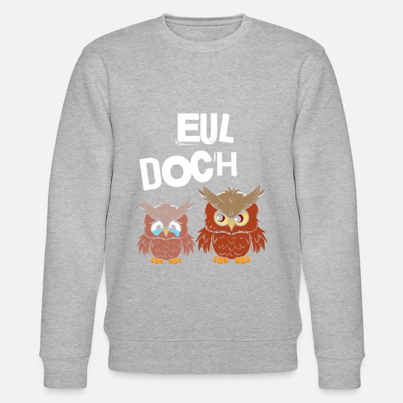 Hibou Oui - Sweat bio CHANGER Stanley/Stella Unisexe - gris chiné