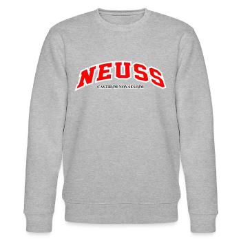 NEUSS - Stanley/Stella Unisex Bio-Sweatshirt CHANGER  - Grau meliert - Vorne - Nik (191cm) & Marisol (170cm)