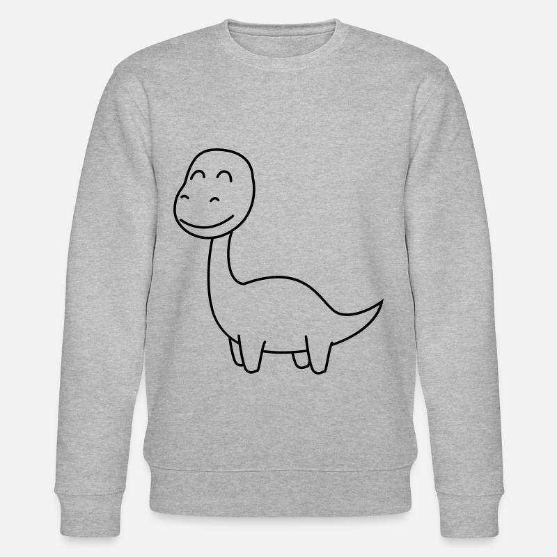 Dinosaure brontosaure Bande dessinée - Sweat bio CHANGER Stanley/Stella Unisexe - gris chiné
