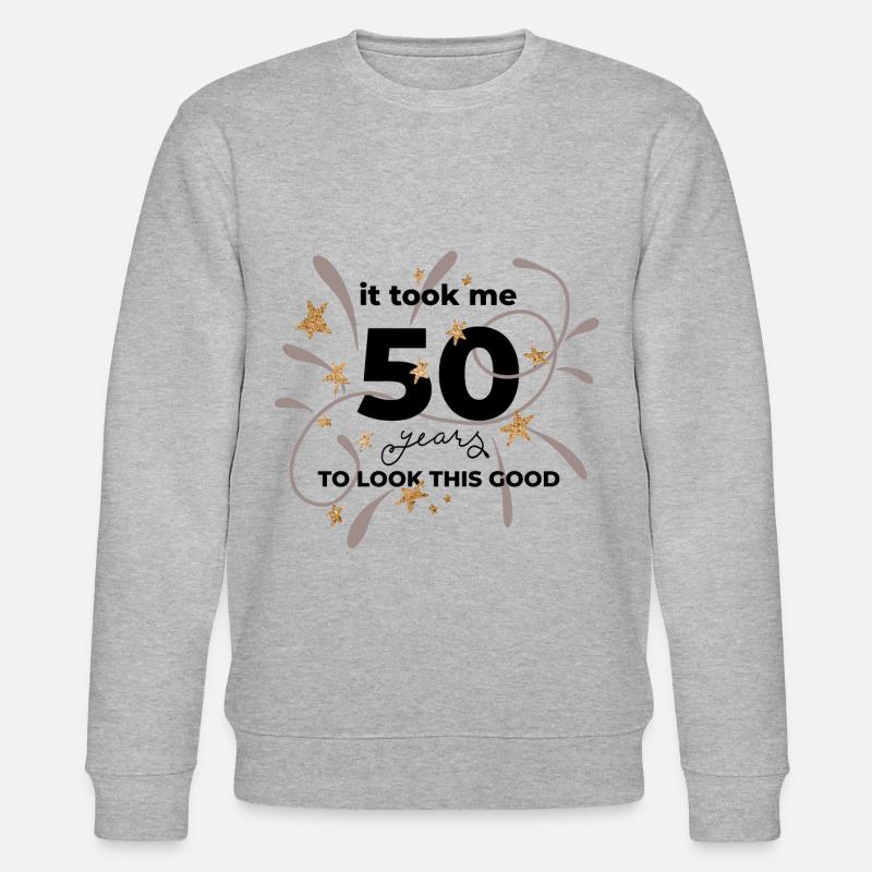 50 years anniversary - Stanley/Stella Unisex Bio-Sweatshirt CHANGER  - Grau meliert
