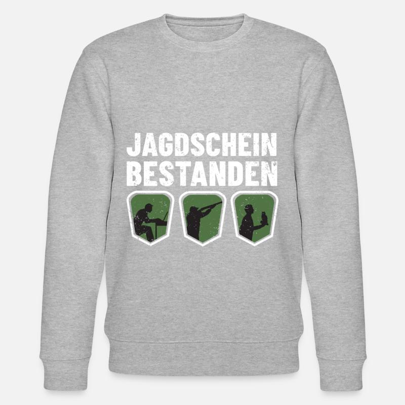 Jagdschein - Stanley/Stella Unisex Bio-Sweatshirt CHANGER  - Grau meliert