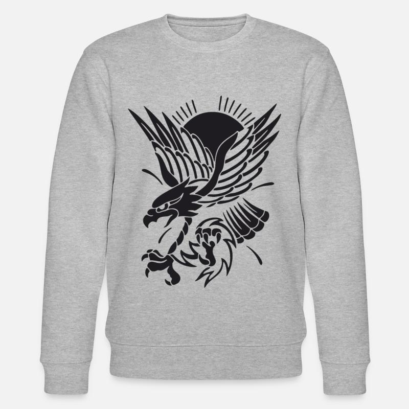 Aigle approchant - Sweat bio CHANGER Stanley/Stella Unisexe - gris chiné
