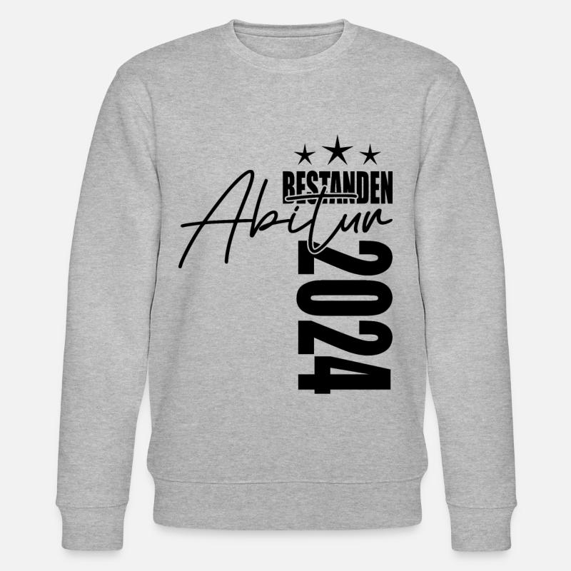 Abitur 2024 - Stanley/Stella Unisex Bio-Sweatshirt CHANGER  - Grau meliert