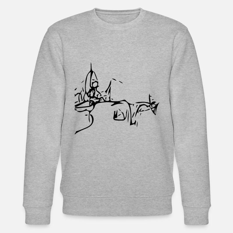 Conception abstraite - Sweat bio CHANGER Stanley/Stella Unisexe - gris chiné