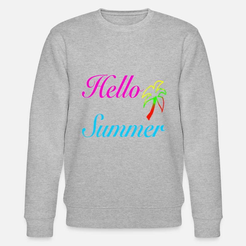 Hello Summer - Été - Sweat bio CHANGER Stanley/Stella Unisexe - gris chiné