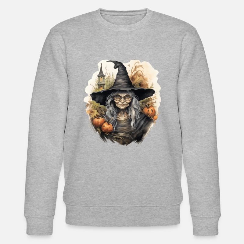 Witch - Stanley/Stella Unisex Bio-Sweatshirt CHANGER  - Grau meliert