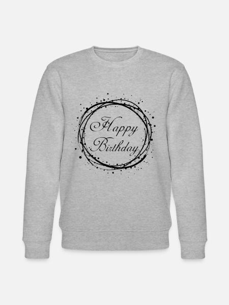 Happy Birthday - Stanley/Stella Unisex Bio-Sweatshirt CHANGER - Grau meliert