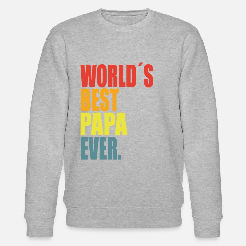 Bester Papa Spruch - Stanley/Stella Unisex Bio-Sweatshirt CHANGER  - undefined