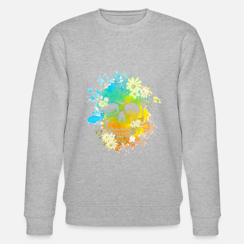 Skull Fleurs - Sweat bio CHANGER Stanley/Stella Unisexe - undefined