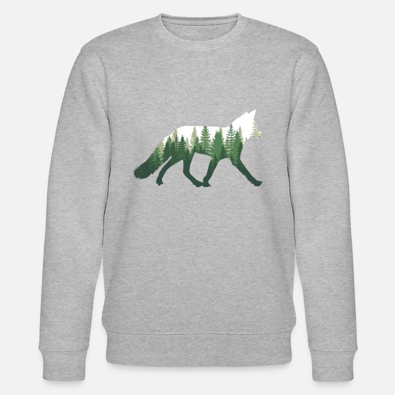 Fox Nature Forest - Stanley/Stella CHANGER Unisex Organic Sweatshirt - undefined