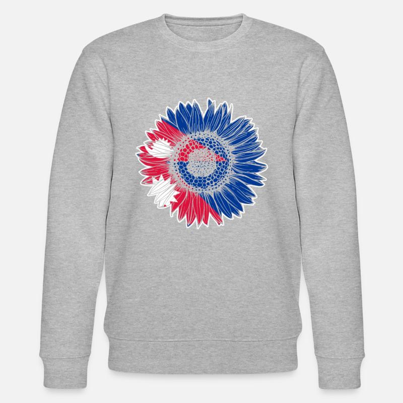 Nepal Flagge Sonnenblume - Stanley/Stella Unisex Bio-Sweatshirt CHANGER  - undefined