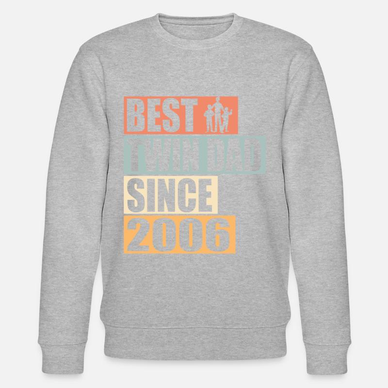Zwillinge Vater Zwillingsvater seit 2006 - Stanley/Stella Unisex Bio-Sweatshirt CHANGER  - undefined
