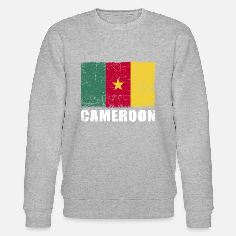 Cameroun Drapeau Grunge Cameroun Drapeau - Sweat bio CHANGER Stanley/Stella Unisexe - undefined