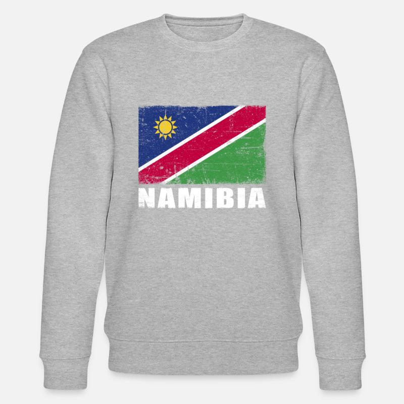 Namibia Flagge Grunge Namibia Fahne - Stanley/Stella Unisex Bio-Sweatshirt CHANGER  - undefined