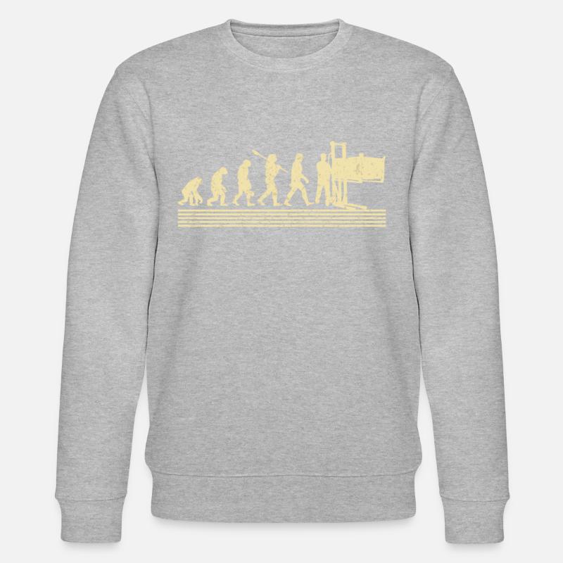 Evolution Der Fabrikarbeiter - Stanley/Stella Unisex Bio-Sweatshirt CHANGER  - undefined