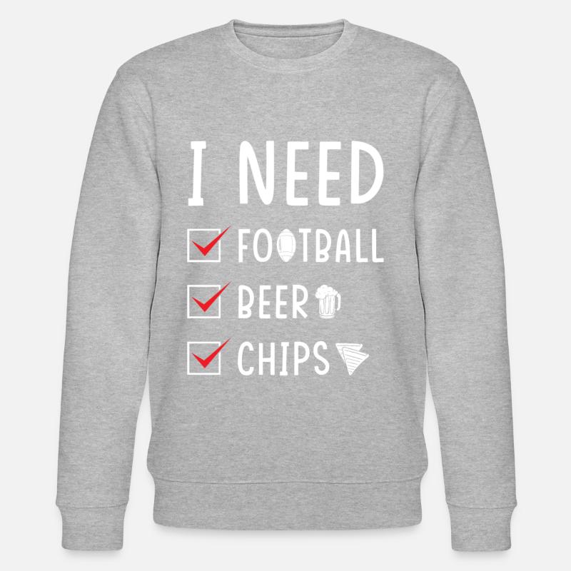 Football Bier Chips - Stanley/Stella Unisex Bio-Sweatshirt CHANGER  - undefined