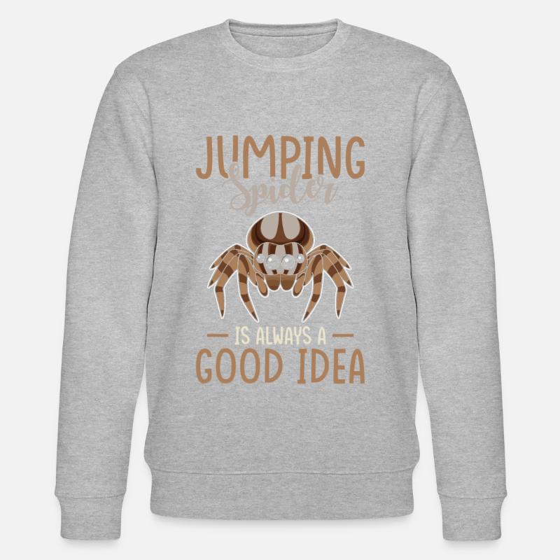 Jumping Spider Saying - Stanley/Stella CHANGER Unisex Organic Sweatshirt - undefined