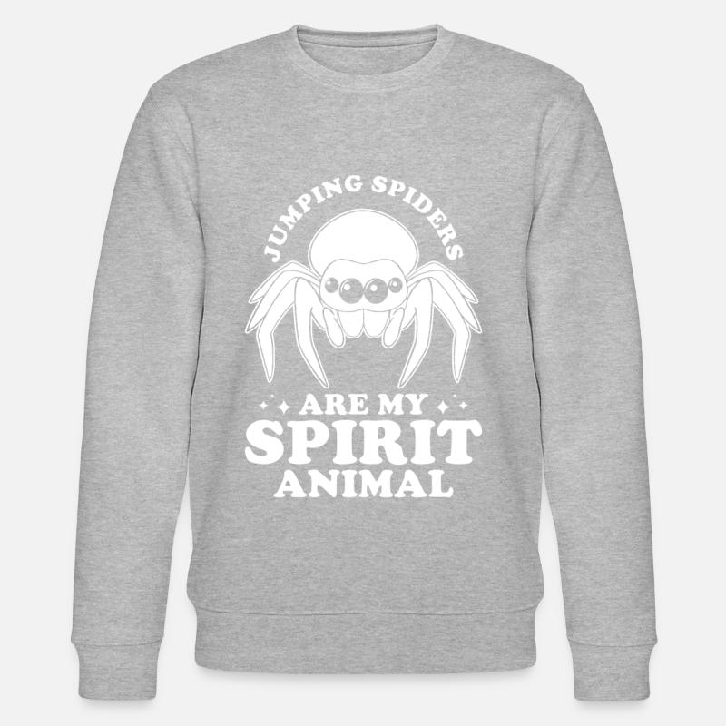 Jumping Spider Saying - Stanley/Stella CHANGER Unisex Organic Sweatshirt - undefined