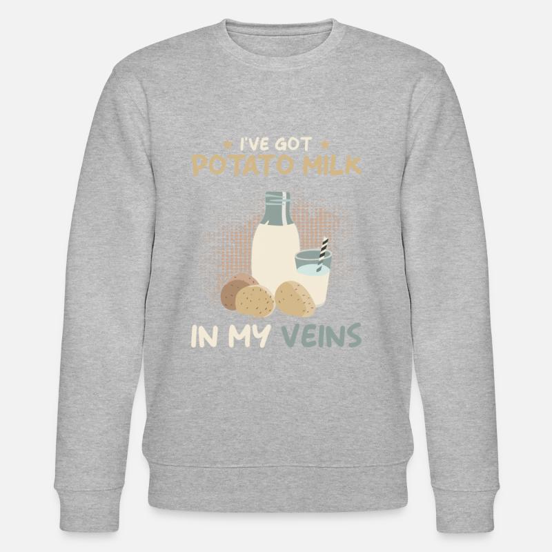 Kartoffel Milch Spruch - Stanley/Stella Unisex Bio-Sweatshirt CHANGER - undefined