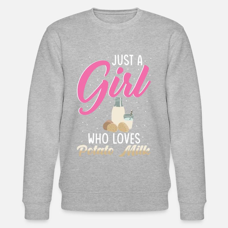 Kartoffel Milch Spruch - Stanley/Stella Unisex Bio-Sweatshirt CHANGER  - undefined