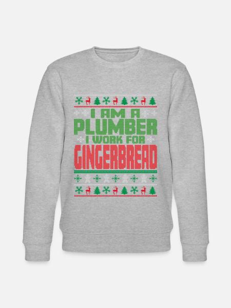 Plumber's Christmas Quote - Stanley/Stella CHANGER Unisex Organic Sweatshirt -