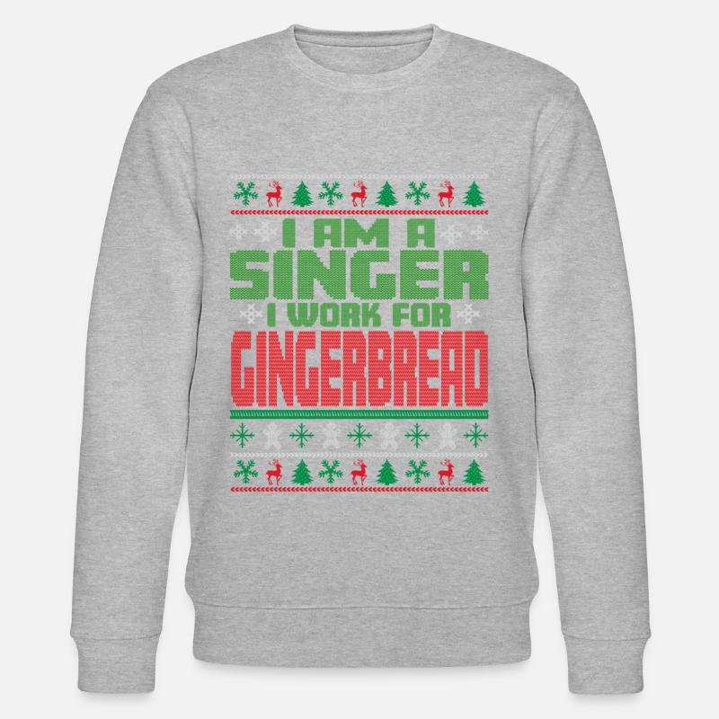 Sänger Weihnachten Spruch - Stanley/Stella Unisex Bio-Sweatshirt CHANGER  - undefined