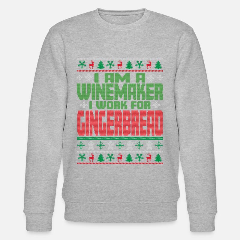 Winzer Weihnachten Spruch - Stanley/Stella Unisex Bio-Sweatshirt CHANGER  - undefined