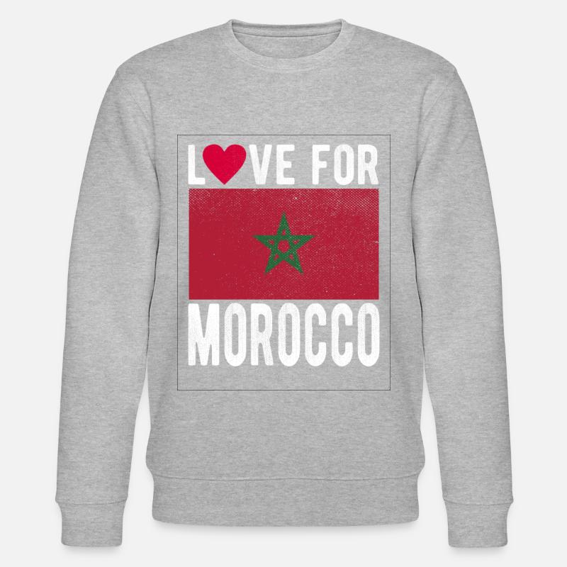Morocco Flag - Stanley/Stella CHANGER Unisex Organic Sweatshirt - undefined
