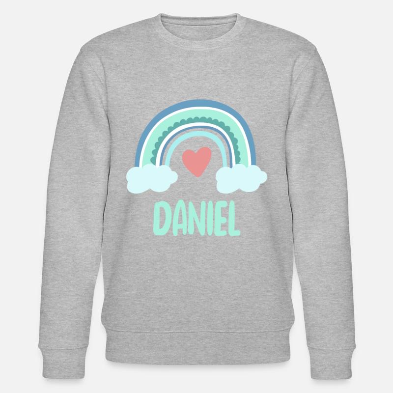 Daniel Name Rainbow Baby - Stanley/Stella CHANGER Unisex Organic Sweatshirt - undefined