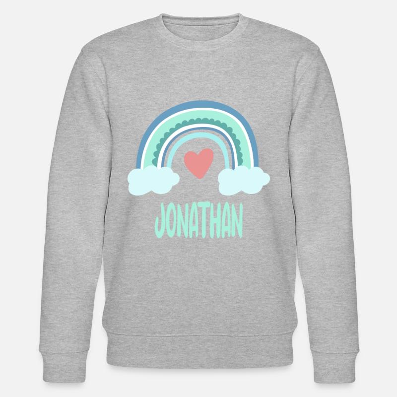 Jonathan Name Regenbogen Baby - Stanley/Stella Unisex Bio-Sweatshirt CHANGER  - undefined