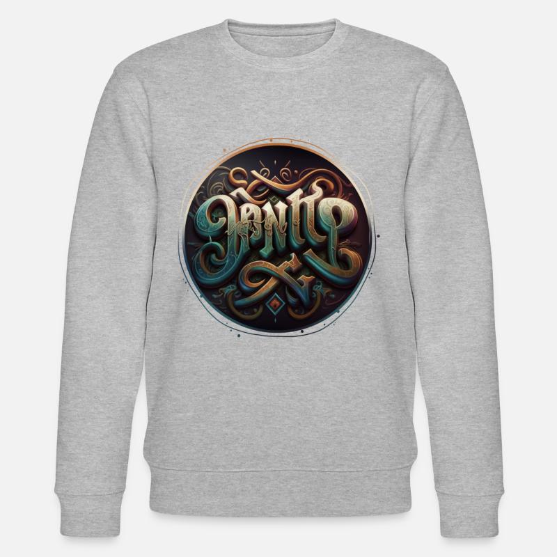 Graffiti Inspirierend V2 - Stanley/Stella Unisex Bio-Sweatshirt CHANGER  - Grau meliert
