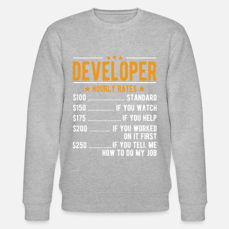 Developer Hourly Wage - Stanley/Stella CHANGER Unisex Organic Sweatshirt - undefined