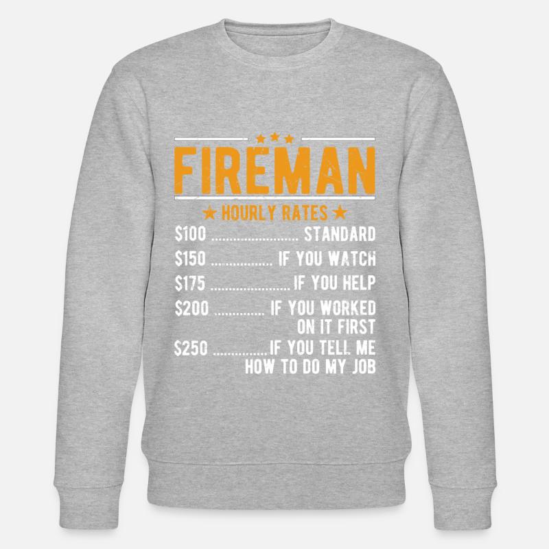 Salaire horaire des pompiers - Sweat bio CHANGER Stanley/Stella Unisexe - undefined