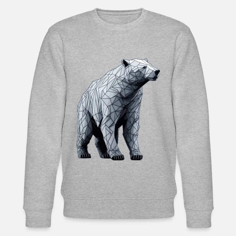 Eisbär Polygon LIne Art - Stanley/Stella Unisex Bio-Sweatshirt CHANGER  - undefined