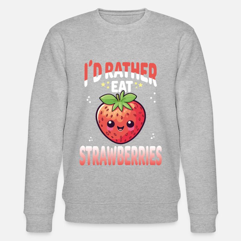 Erdbeeren Kawaii - Stanley/Stella Unisex Bio-Sweatshirt CHANGER  - undefined