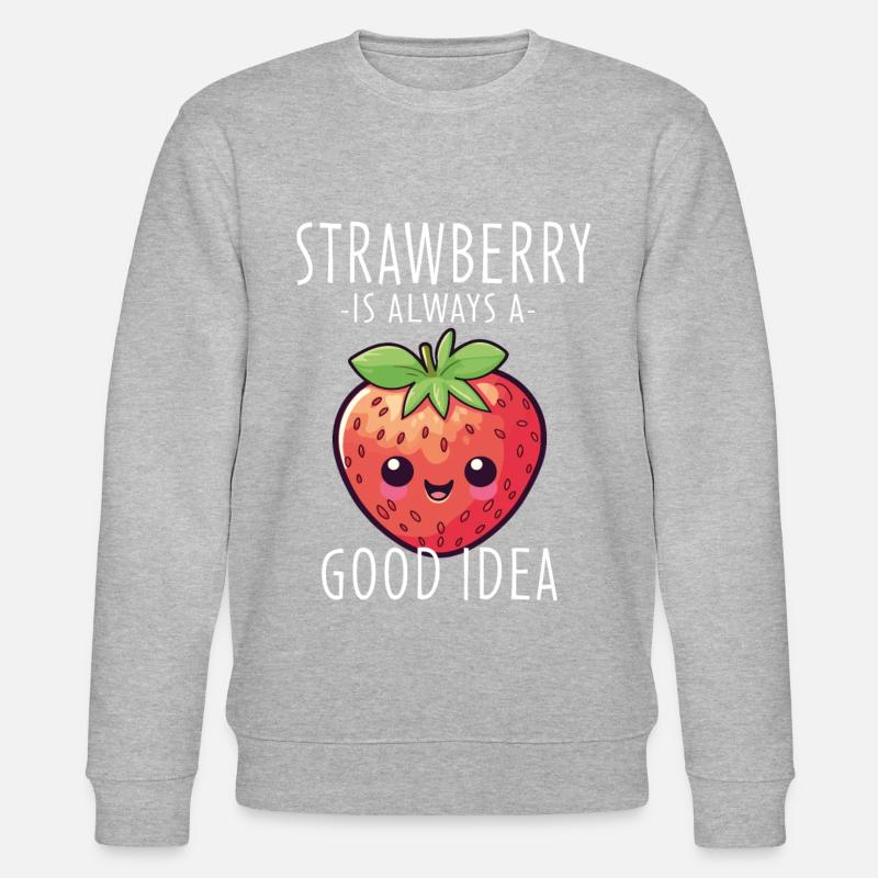 Erdbeere Kawaii - Stanley/Stella Unisex Bio-Sweatshirt CHANGER  - undefined