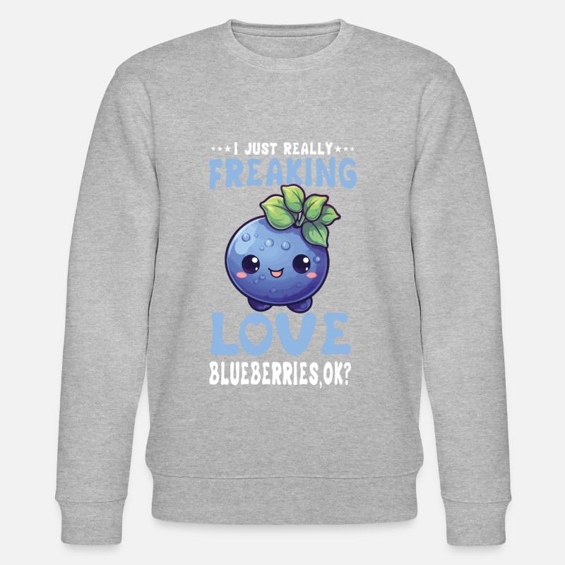 Blaubeere Kawaii - Stanley/Stella Unisex Bio-Sweatshirt CHANGER  - undefined