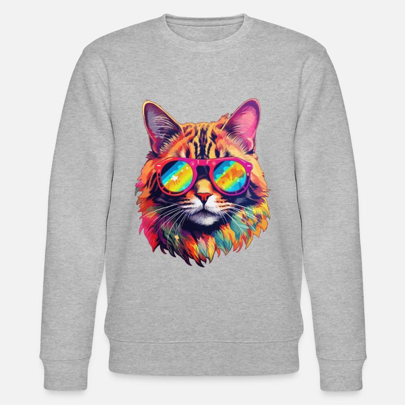 Chat Hippie 60s 70s - Sweat bio CHANGER Stanley/Stella Unisexe - undefined