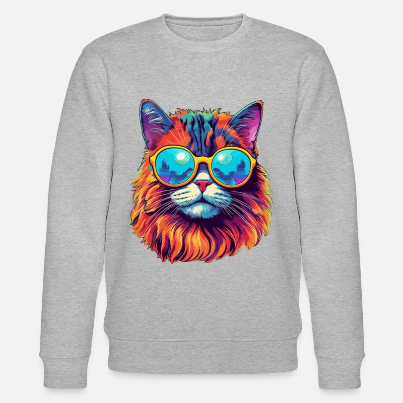 Chat Hippie 60s 70s - Sweat bio CHANGER Stanley/Stella Unisexe - undefined