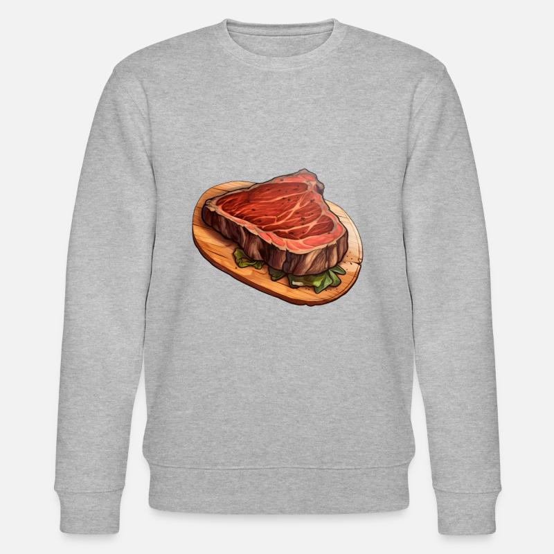 Steak Fleisch Essen - Stanley/Stella Unisex Bio-Sweatshirt CHANGER  - undefined