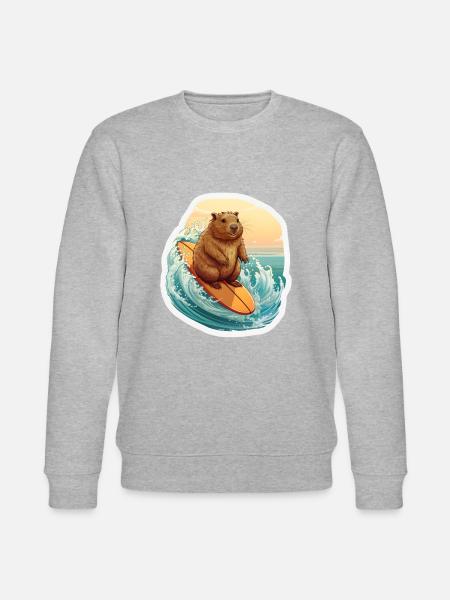 Capybara Surfer - Stanley/Stella CHANGER Unisex Organic Sweatshirt -