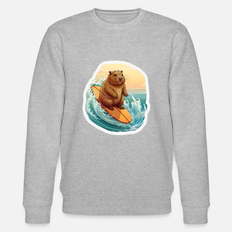 Capybara Surfeur - Sweat bio CHANGER Stanley/Stella Unisexe - undefined