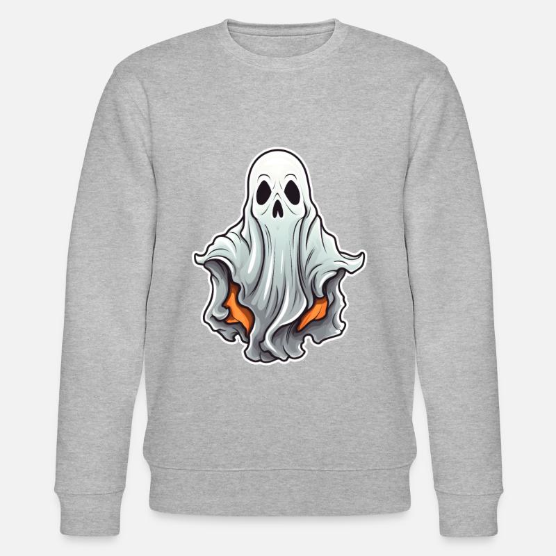 Ghost Halloween Comic - Stanley/Stella CHANGER Unisex Organic Sweatshirt - undefined