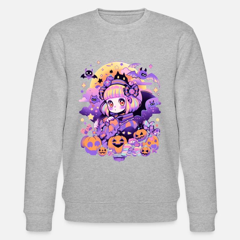 Anime Halloween Mädchen - Stanley/Stella Unisex Bio-Sweatshirt CHANGER  - undefined