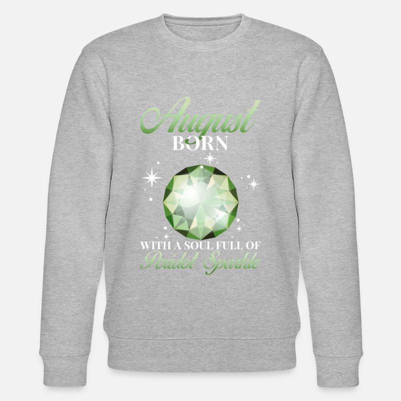 Birthstone August Peridot - Stanley/Stella CHANGER Unisex Organic Sweatshirt - undefined