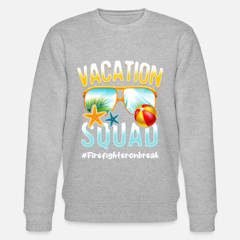 Firefighter Vacation Squad #Firefighteronbreak - Stanley/Stella CHANGER Unisex Organic Sweatshirt - undefined