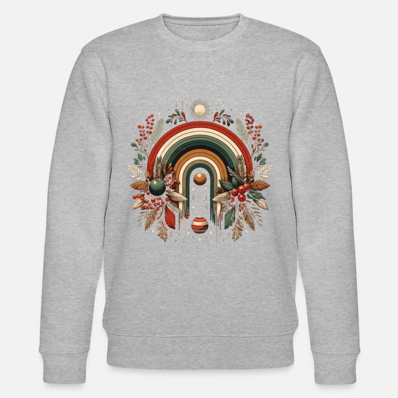 Weihnachtskranz böhmischer Regenbogen Weihnachten - Stanley/Stella Unisex Bio-Sweatshirt CHANGER  - undefined