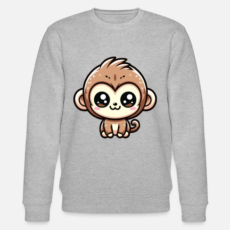 Kawaii Monkey Bébé Singe - Sweat bio CHANGER Stanley/Stella Unisexe - undefined